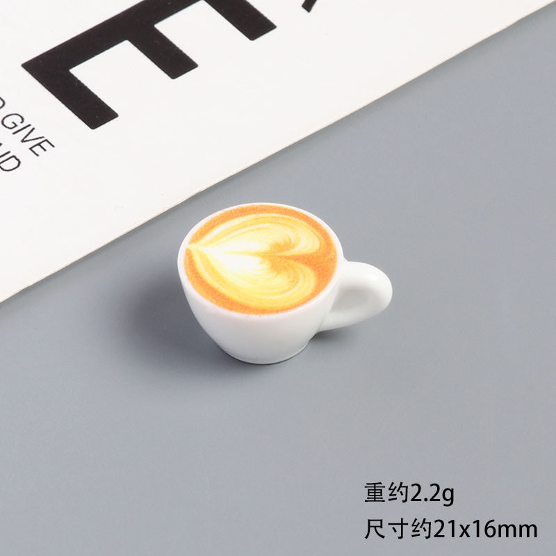 Wholesale Resin Miniature Coffee Cup Plate And Saucer Doll Accessories