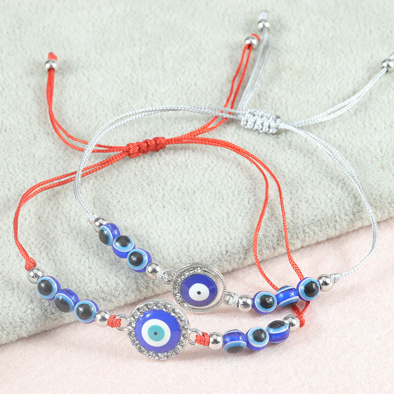 Wholesale Blue Devil Eye Braided Bracelet