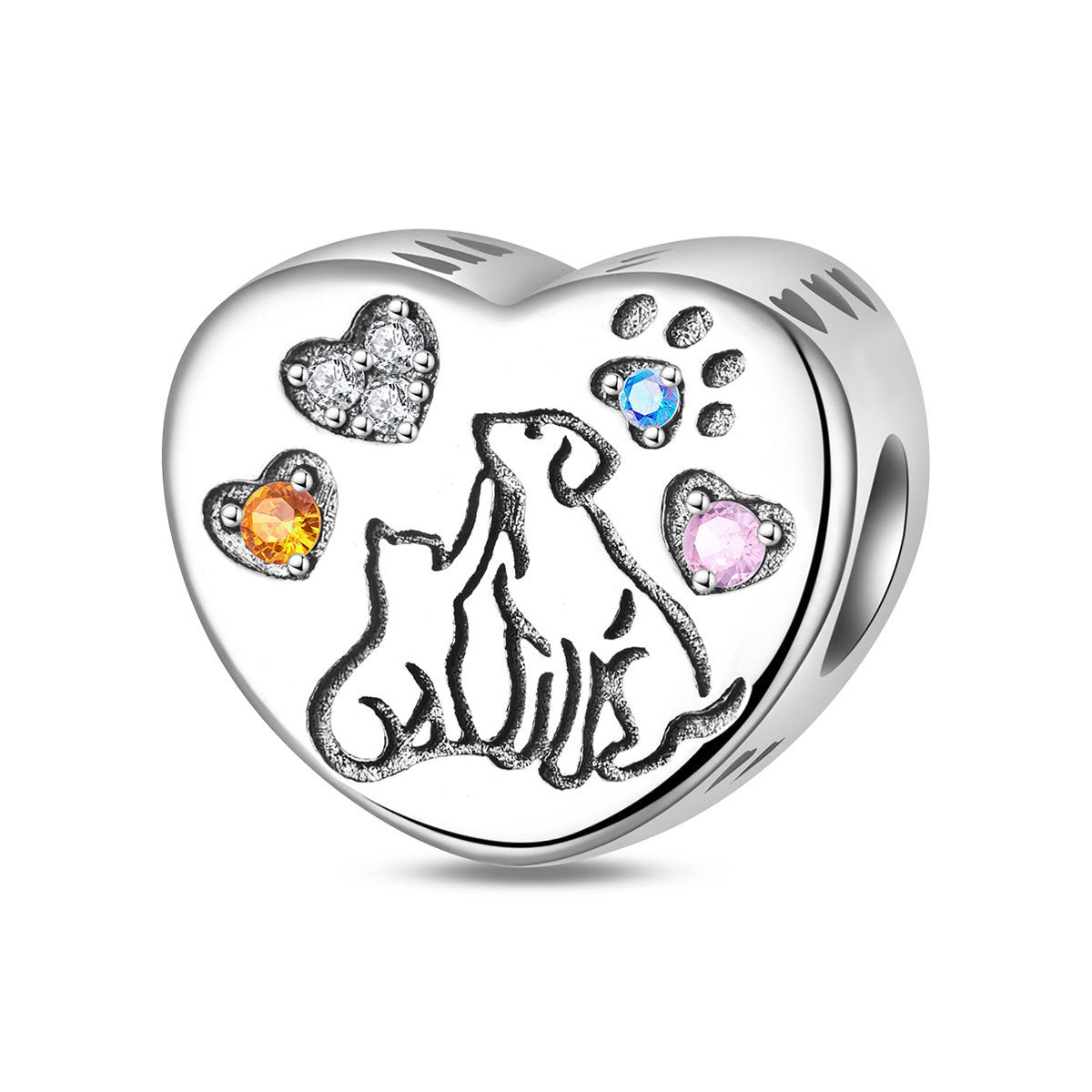 Wholesale Flowers fruits animals diverse hearts silver plated Charms