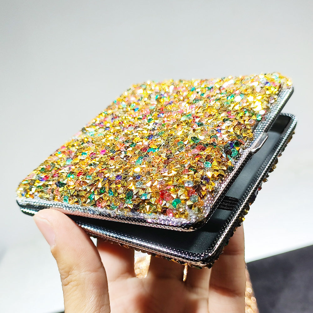 Wholesale Fashionable Resin Random Diamond Women's Cigarette Boxes