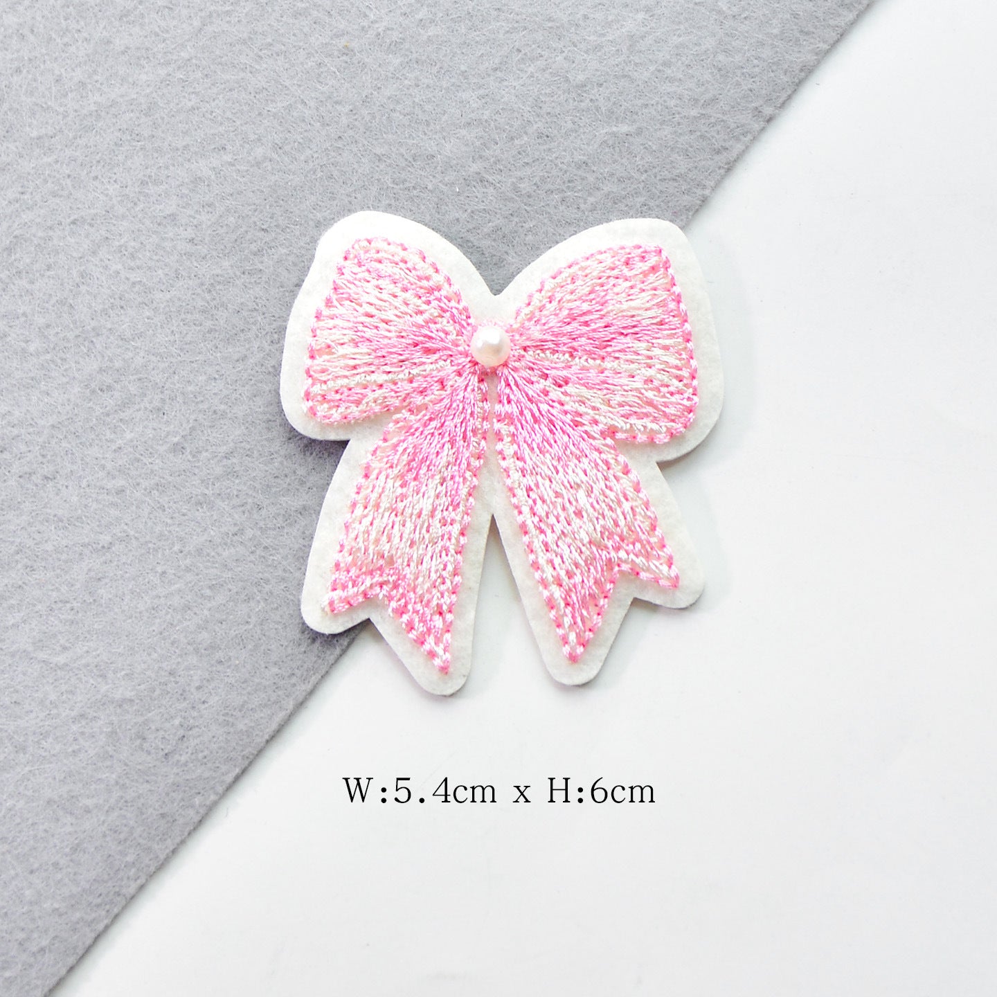 Wholesale Love Letter Bow Embroidered Felt Patch With Pink Sequin Trendy Decorative Accent For Clothing Repair Gift Or Boutique Resale