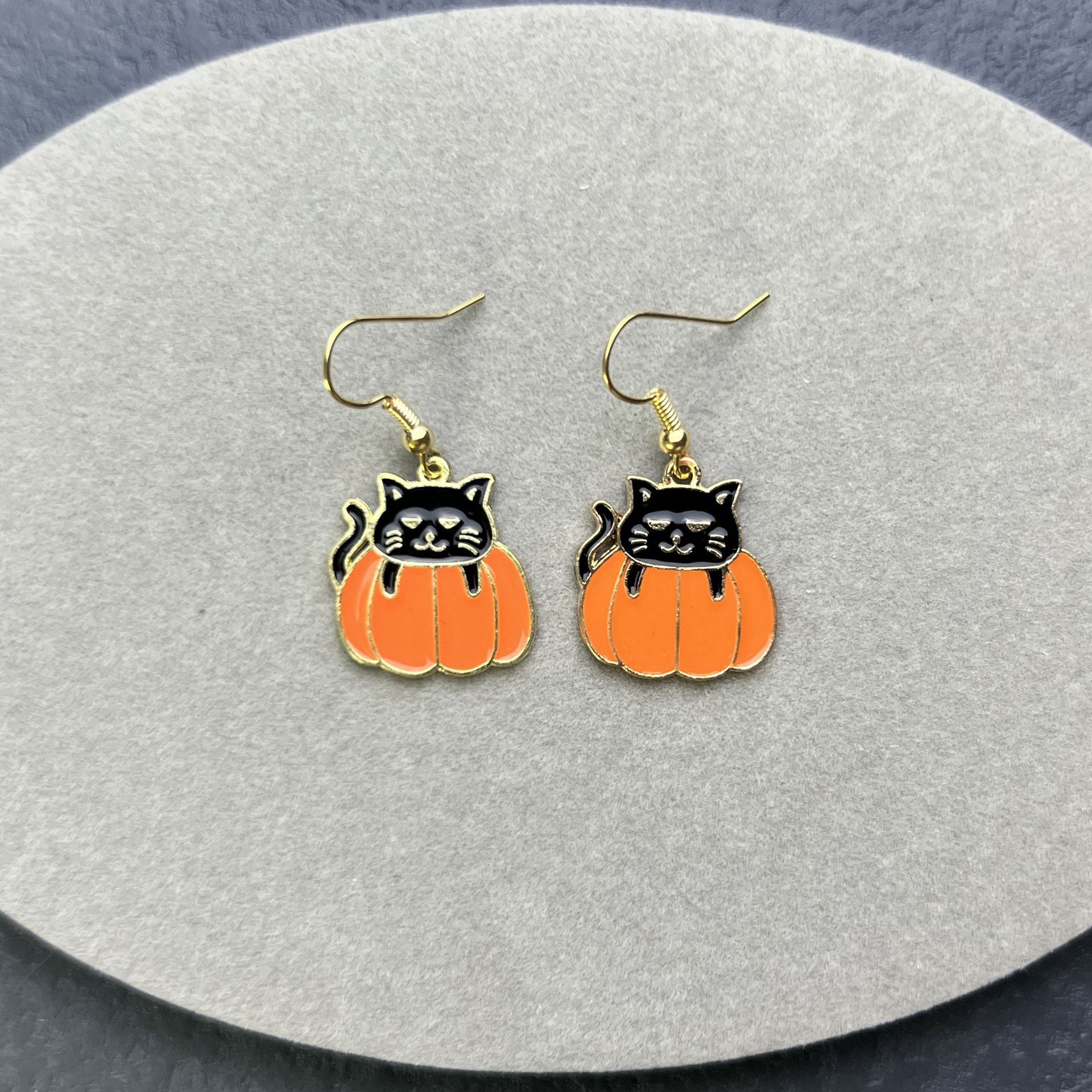 Wholesale Halloween Simple Fashion Ghost Pumpkin Spider Witch Spoof Earrings