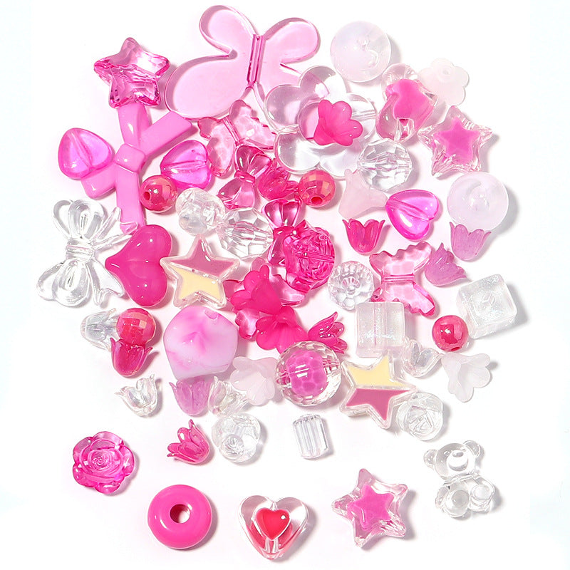 Wholesale Acrylic phone charm with random mixed cartoon beads