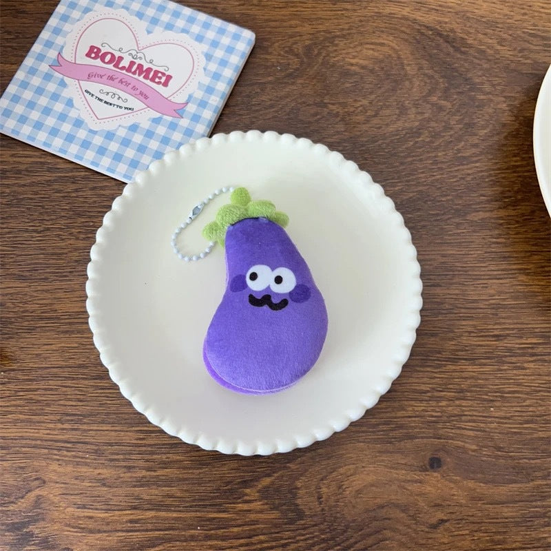 Wholesale Fun cartoon vegetables and fruits keychain