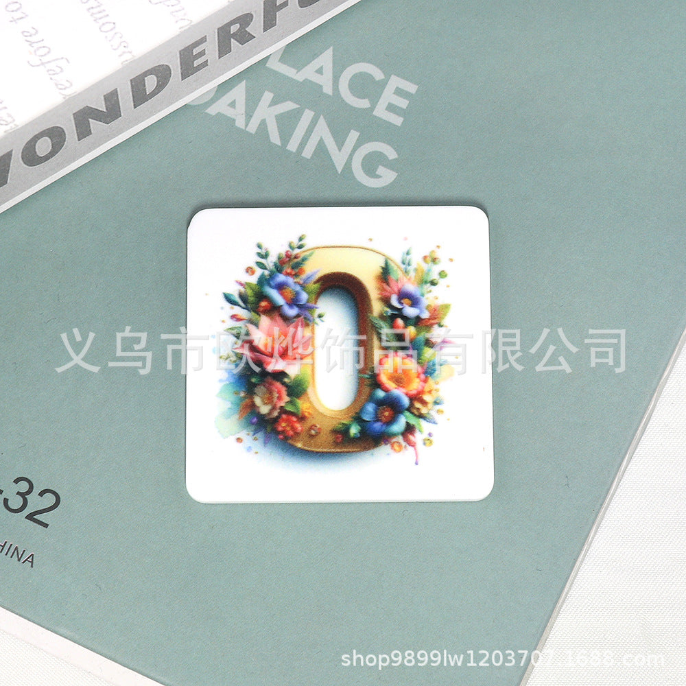 Wholesale 10pcs Cartoon Square Butterfly Personalized Bag FlatBack