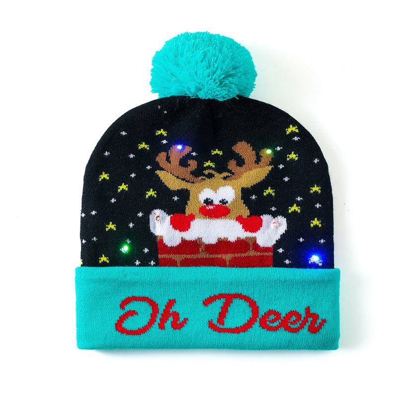Wholesale Christmas hat  colorful woolen hat
