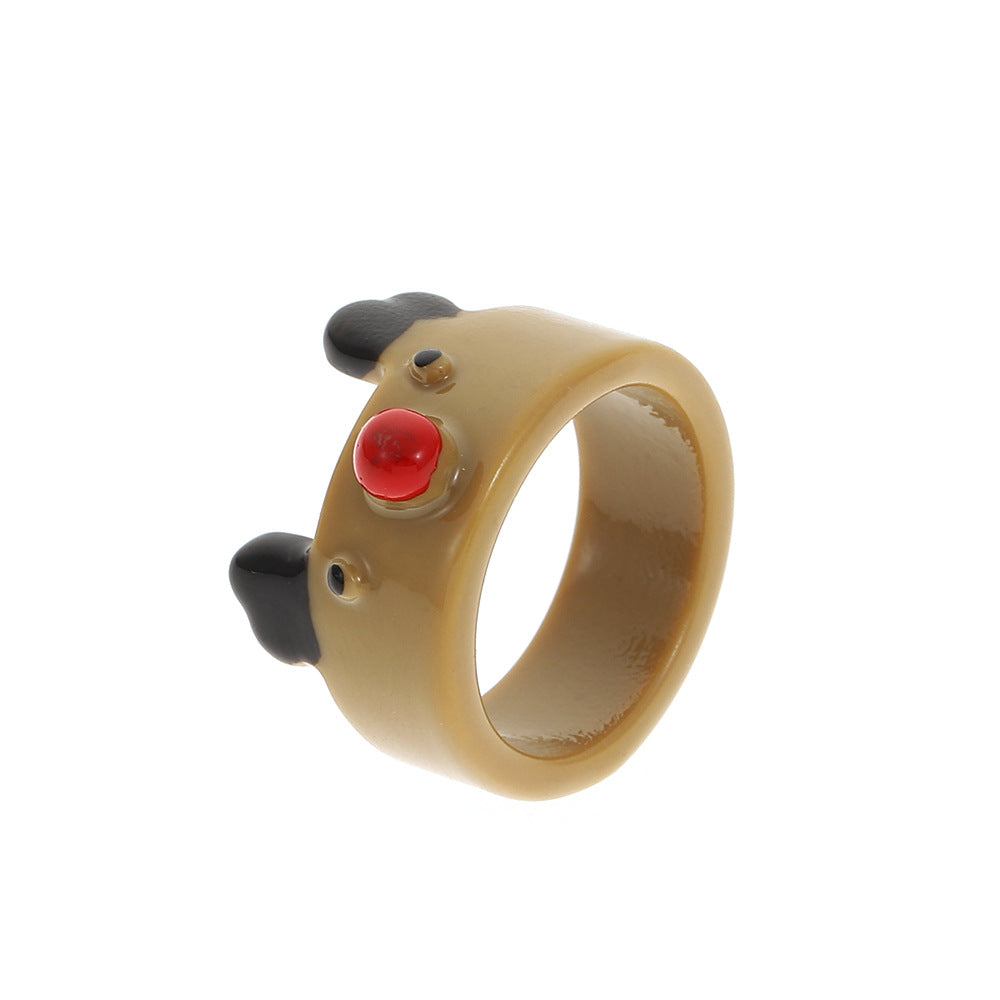 Wholesale Christmas Cartoon Resin Rings