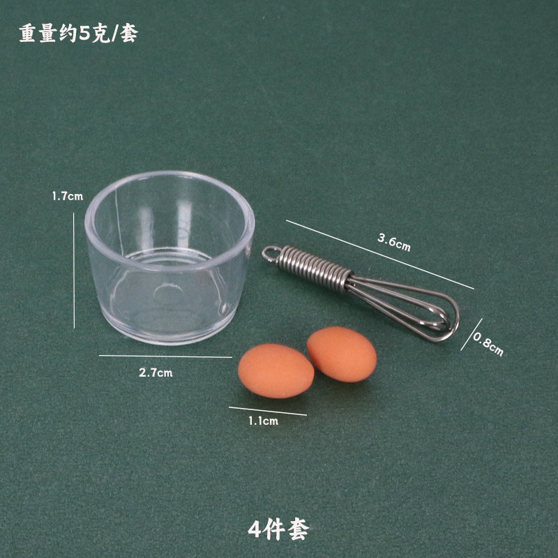 Wholesale 10pcs Dollhouse Miniature Mini Kitchen Scene Egg Beater Diverse Doll Accessories