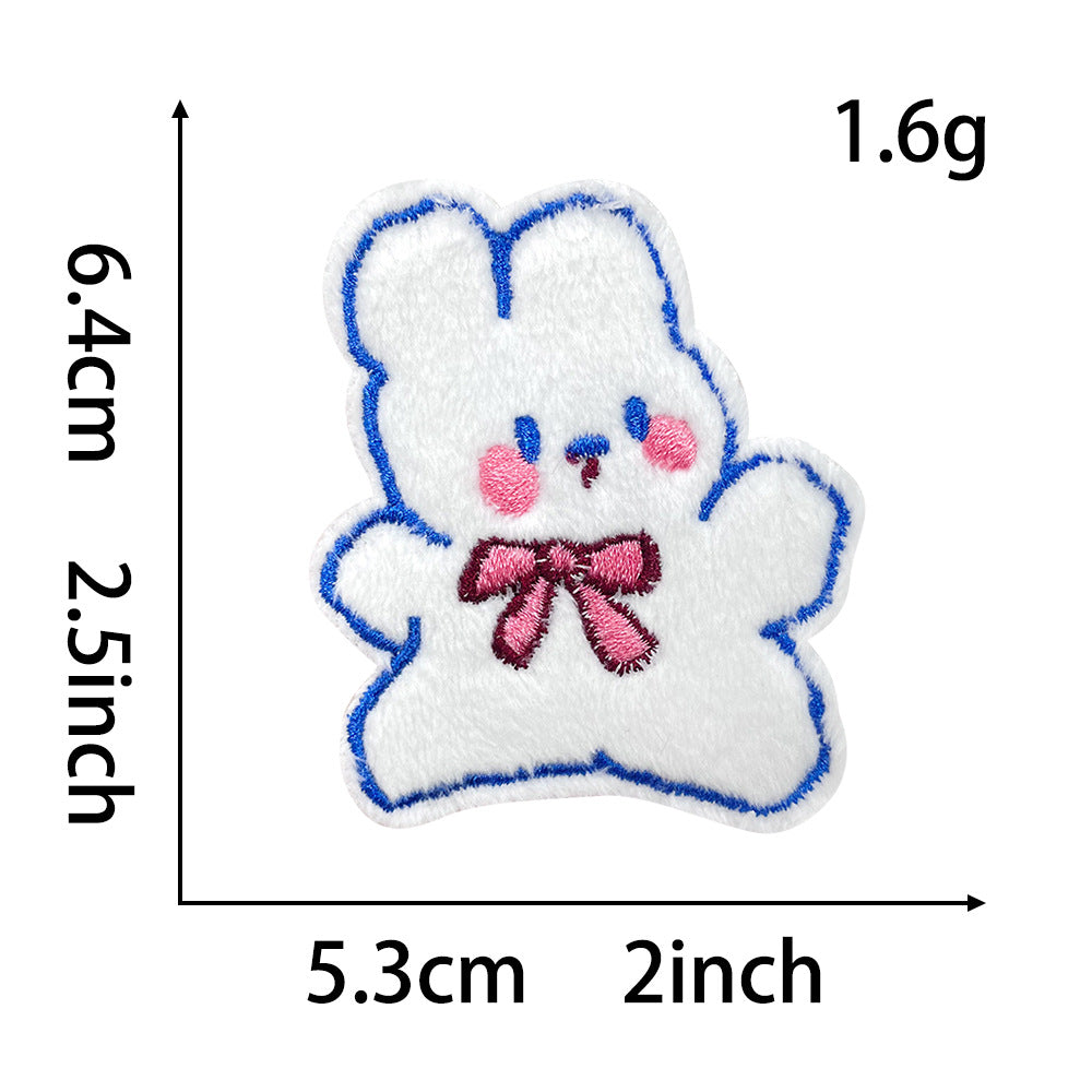 Wholesale Stylish Panda Embroidered Patch Self Adhesive Applique For Coats Trendy Fashion Accessory Boutique Gift For DIY Crafting
