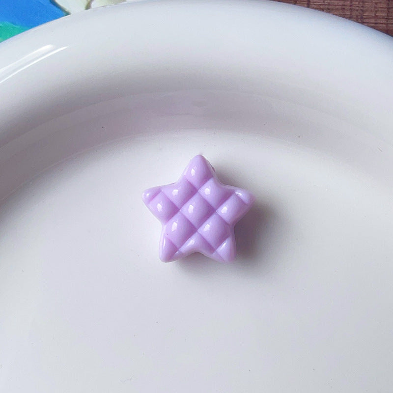 Wholesale 10pcs Five-pointed Star Color Stars Acrylic Beads