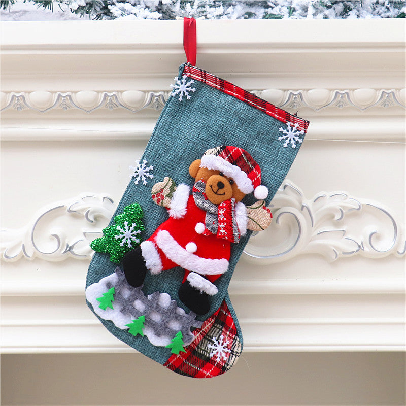 Wholesale Christmas Stocking Large Candy Bag Decoration