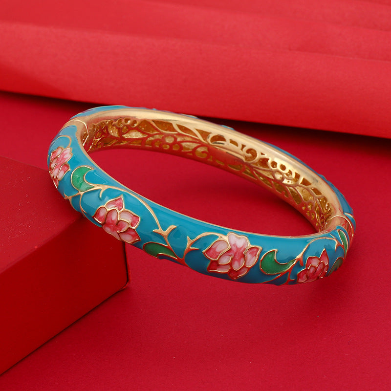 Wholesale Traditional Copper Cloisonne Bracelet