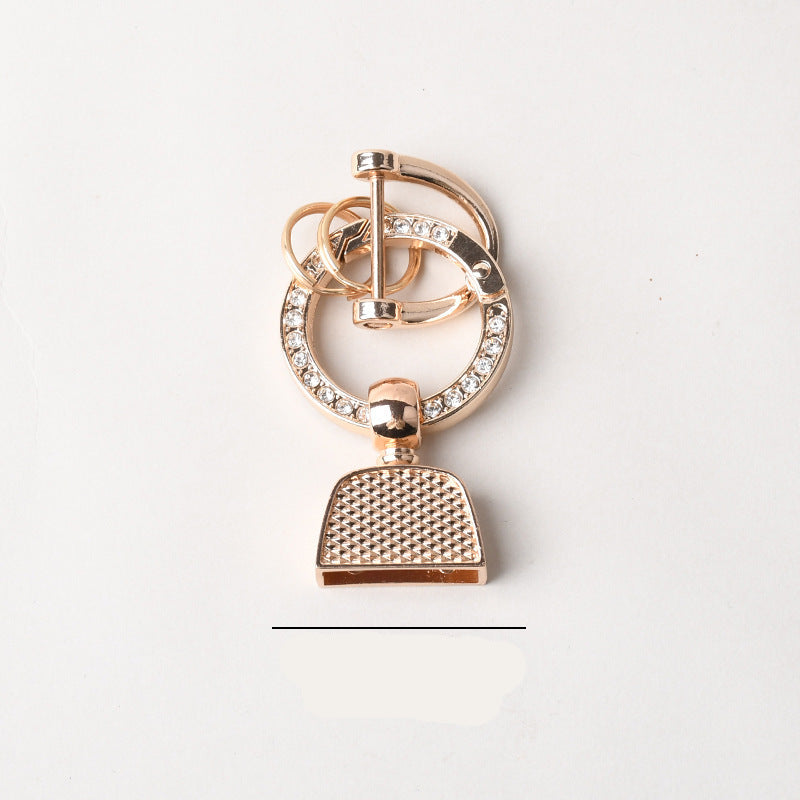 Wholesale Diamond DIY semi-finished keychain