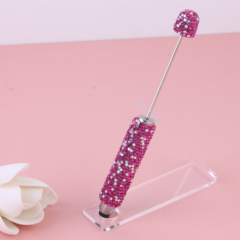 Wholesale  Live Hot Selling Color Touch Screen Pen Drill Pen Ceramic Mud Full Diamond Beaded Pen DIY Beaded Ballpoint Pen Heavy Industry Pen