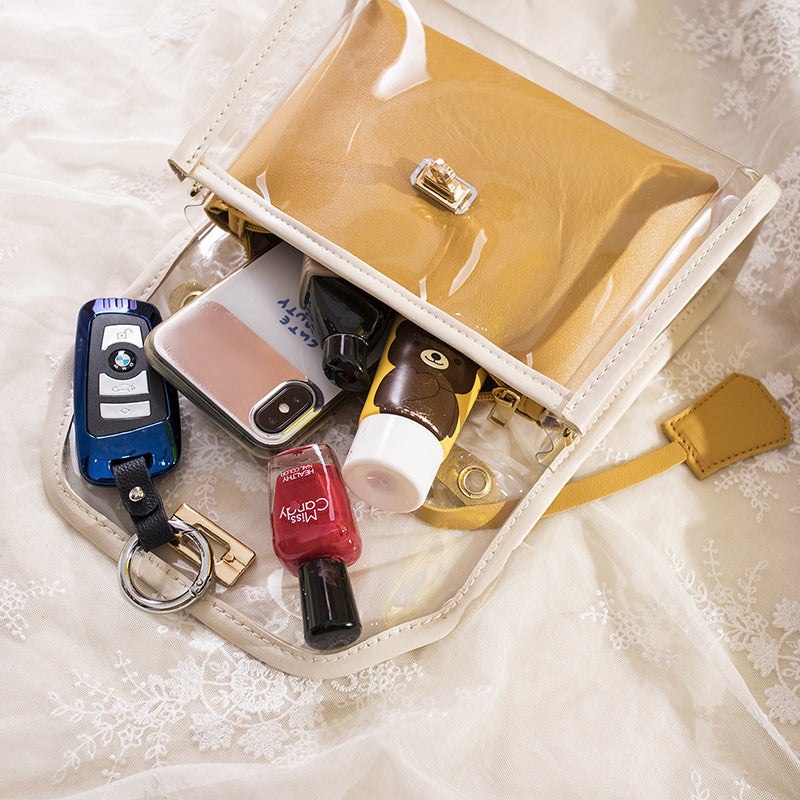 Wholesale PVC Transparent Messenger Bag