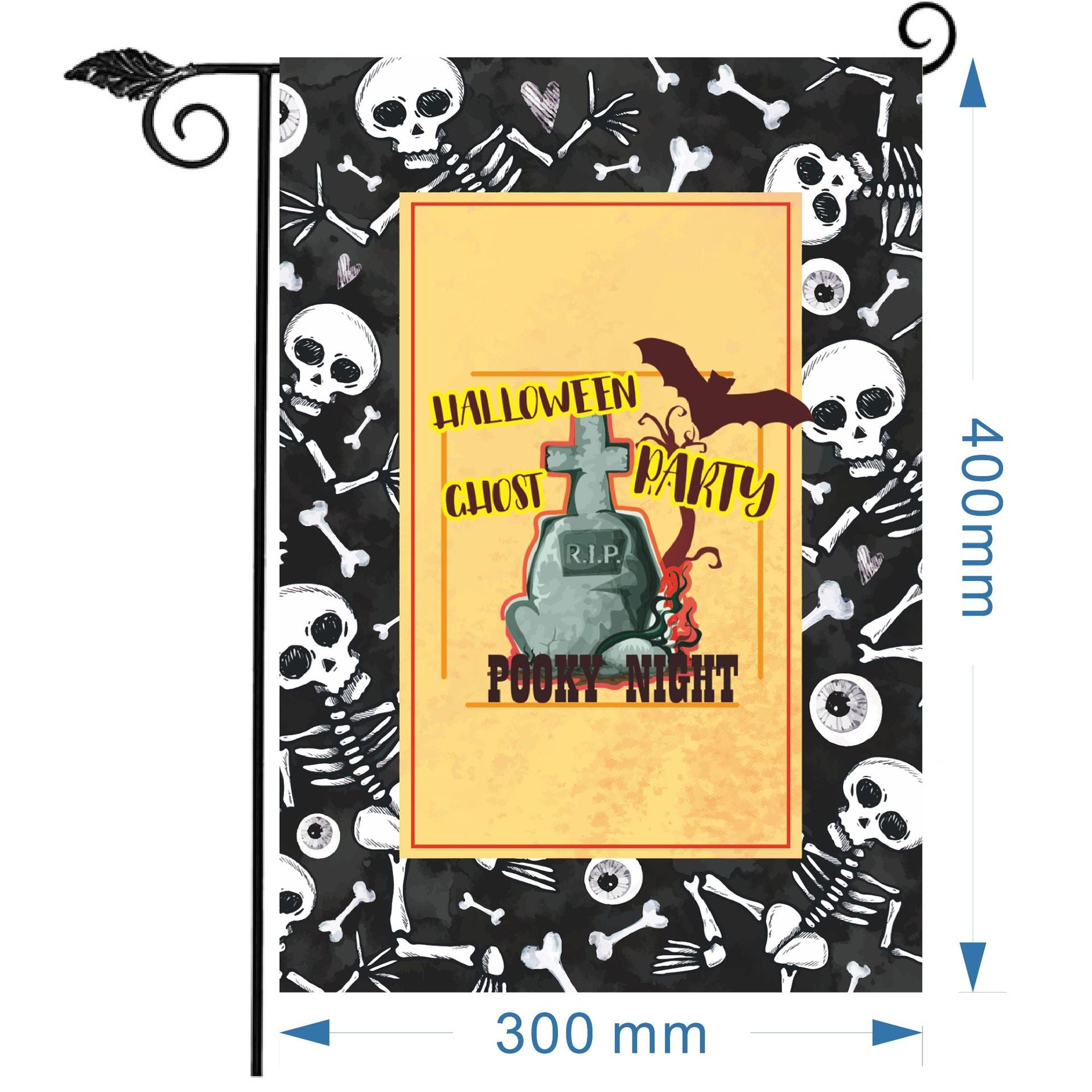 Wholesale Christmas garden flag linen print outdoor small flag yard decoration flag