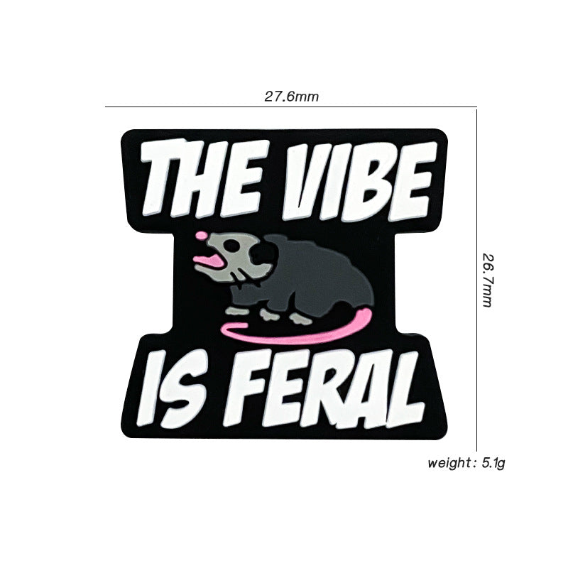 Wholesale 10pcs Cartoon Cute Animal Letter Silicone Beads