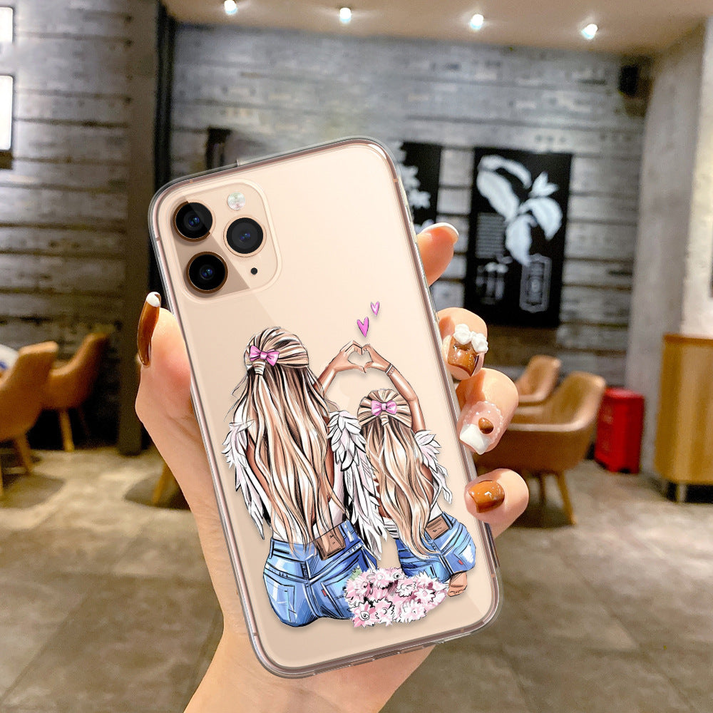 Wholesale Fashion Mom and Child Family TPU Phone Cases