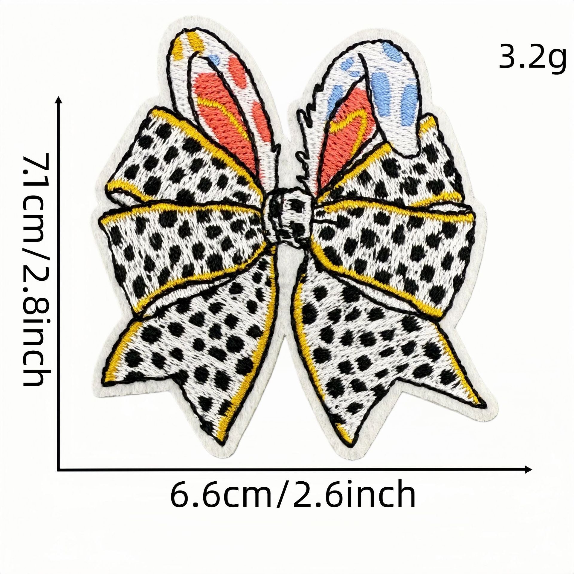 Wholesale Cloth Cartoon Bow Embroidery Patch Adhesive Iron On Decorative Applique For Bags And Clothing Everyday Use