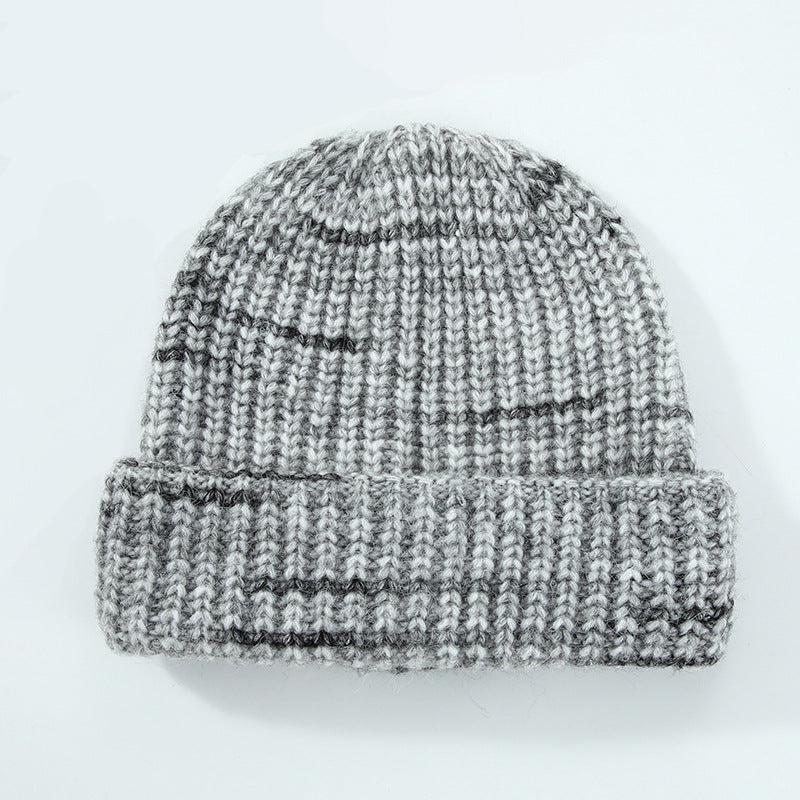 Wholesale Wool Gradient Cuff Knitted Beanie