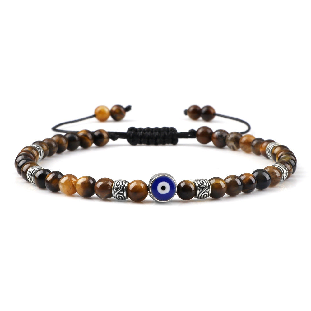 Wholesale Vintage Devil' s Eye Bead Weaving Bracelet