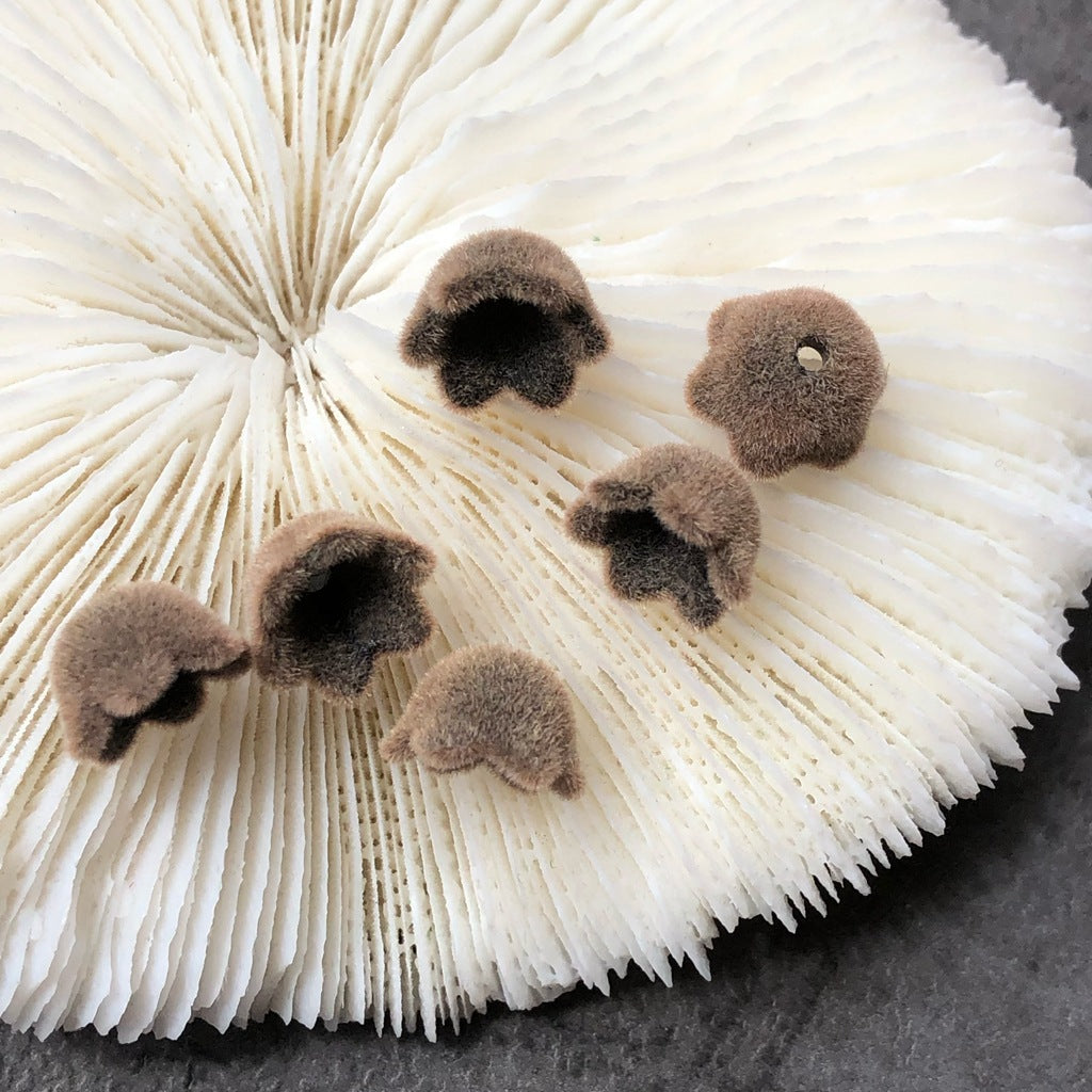 Wholesale 10PCS Flocked Colorful Lily of The Valley Beads