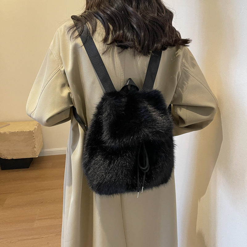 Wholesale Autumn and Winter Plush Backpacks