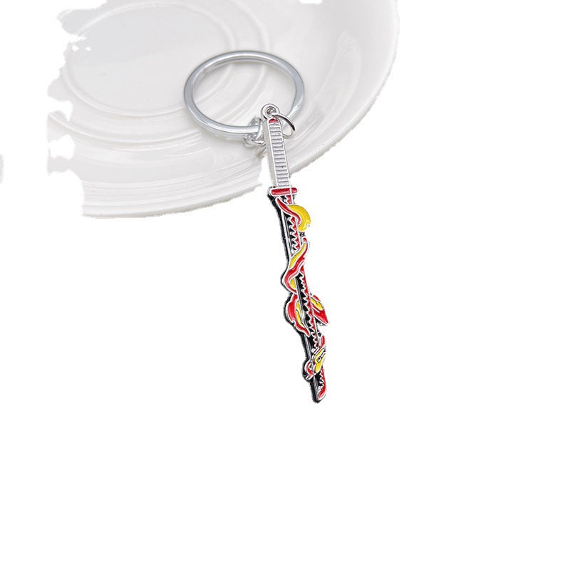 Wholesale Anime Demon Slayer Peripheral Weapons Alloy Keychains