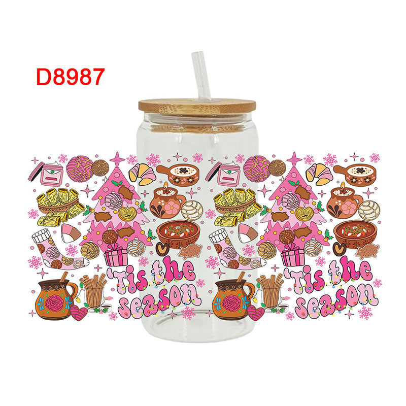 Wholesale Christmas Cuisine Series 16oz Cup UV DTF Wraps