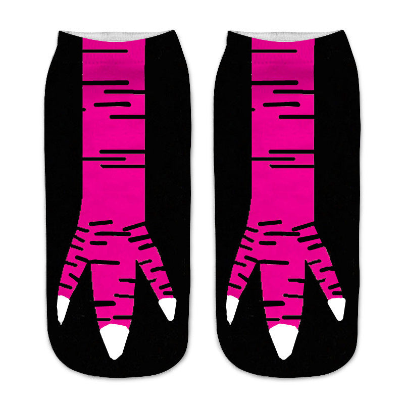 Wholesale Simulation Men and Women 3D Digital Printing Animal Paws Sock