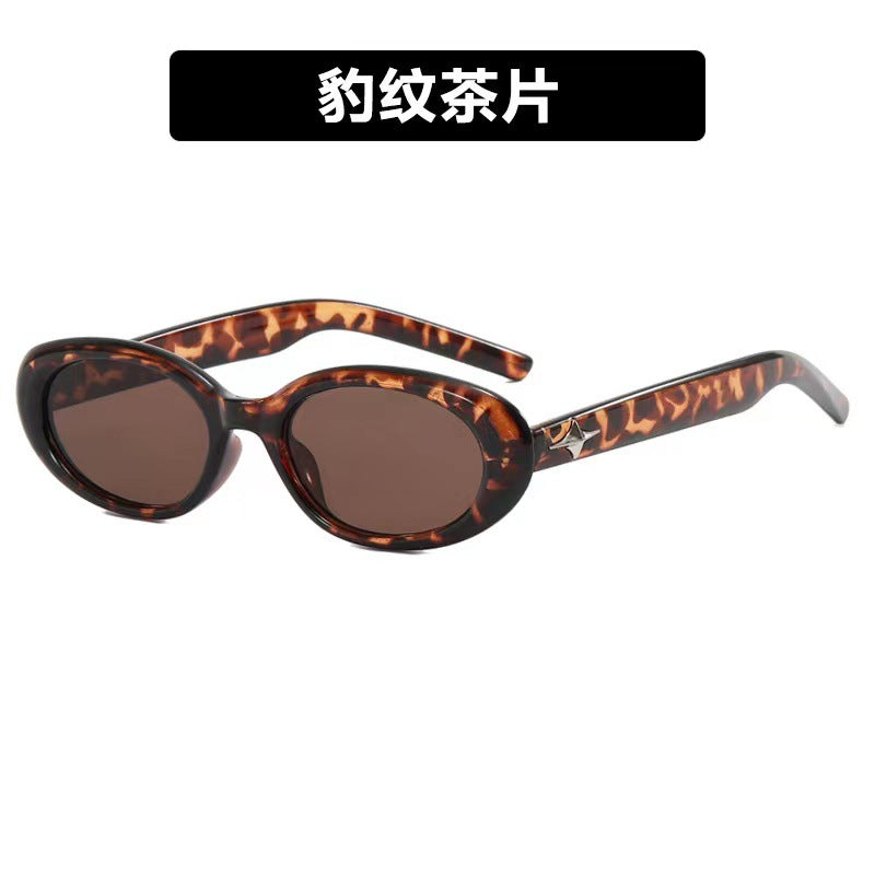 Wholesale Star Oval Anti-UV Fashion Trendy Sunglasses