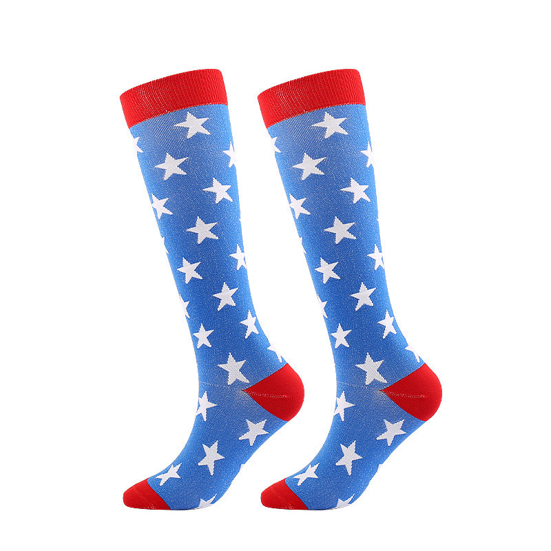 Wholesale 10pcs Valentine's Day Compression Socks Mid-calf Sports Pressure Slimming Beauty Leg Medical Auxiliary Elastic Socks