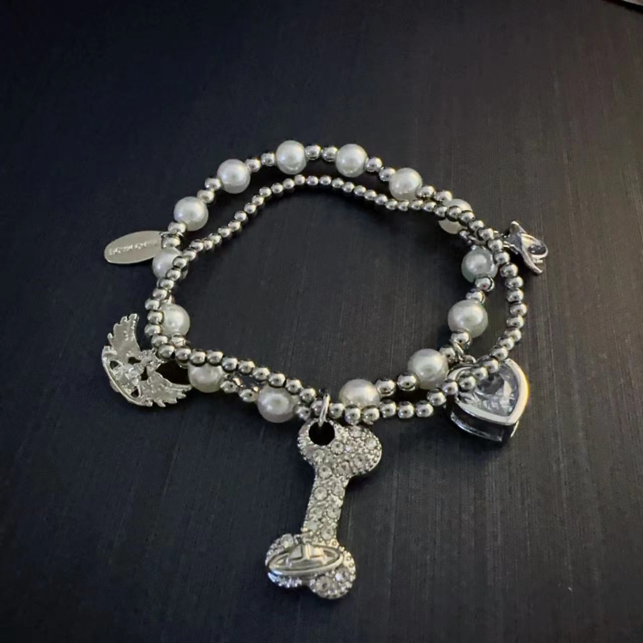 Wholesale Multi-layer pearl bead chain bracelet