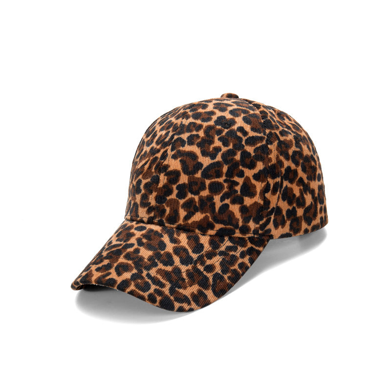 Wholesale Leopard Corduroy Baseball Cap