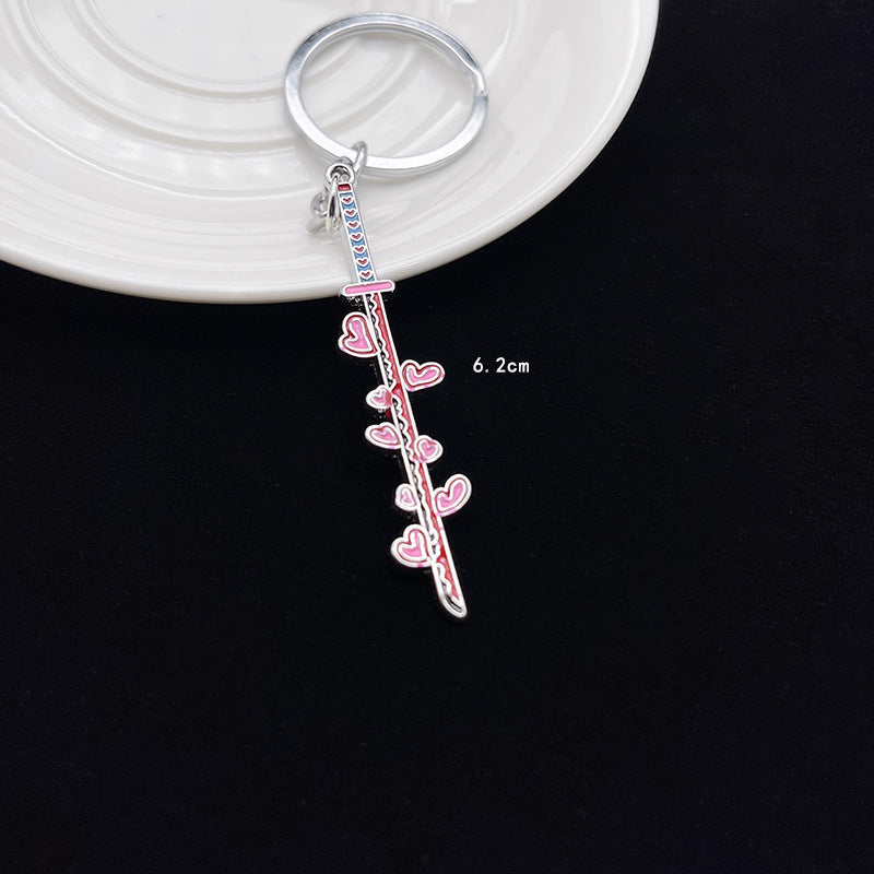 Wholesale Anime Demon Slayer Peripheral Weapons Alloy Keychains