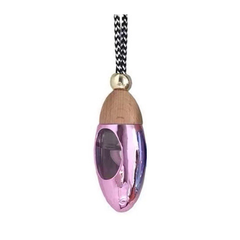 Wholesale Drop-shaped Essential Oil Car Glass Aromatherapy Pendant