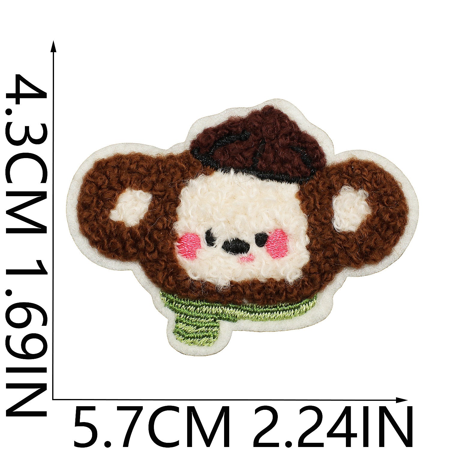 Wholesale Cute animal towel embroidery clothing decoration patch