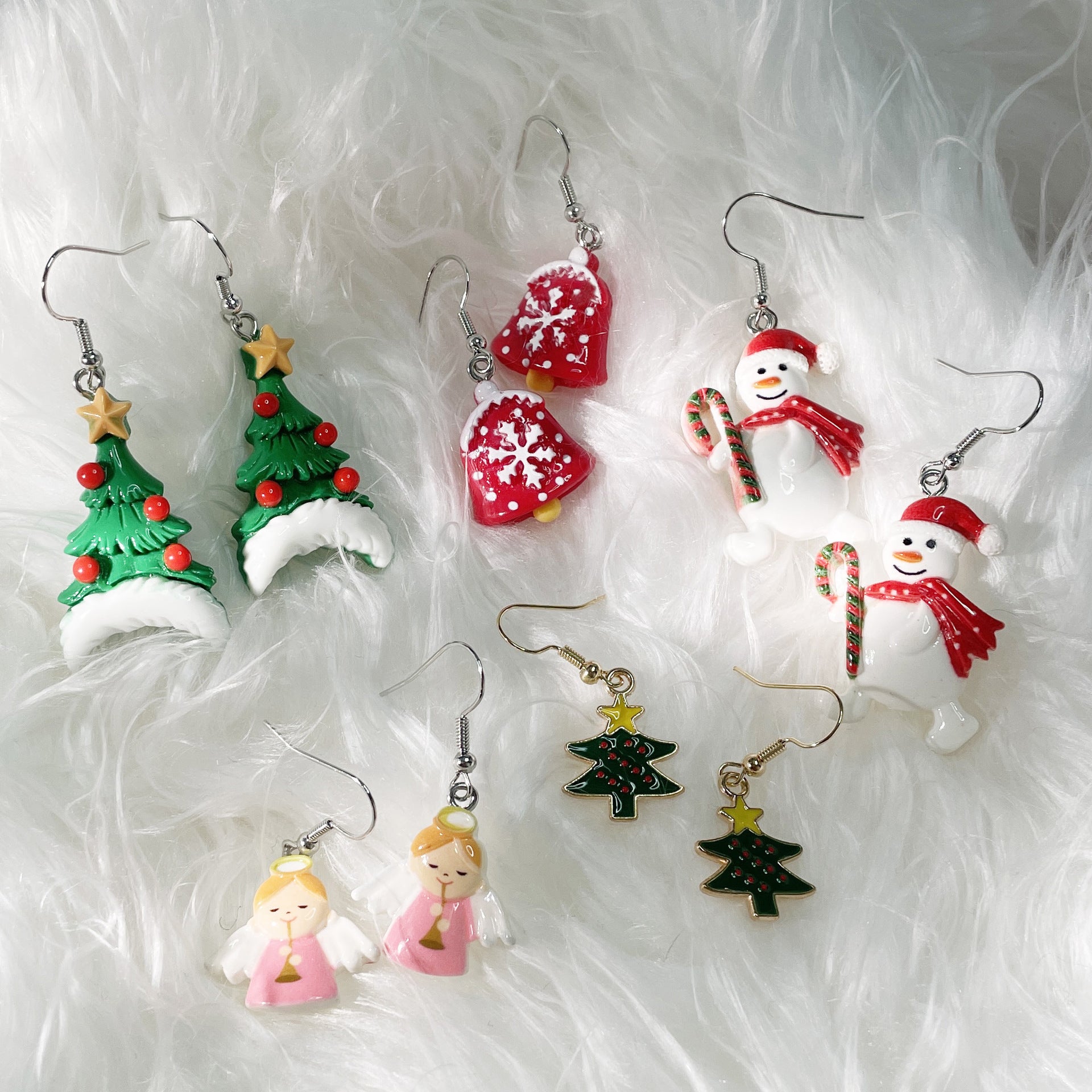 Wholesale 5pcs/pack Christmas Ideas Christmas Tree Santa Claus Snowman Angel Little Elk New Set