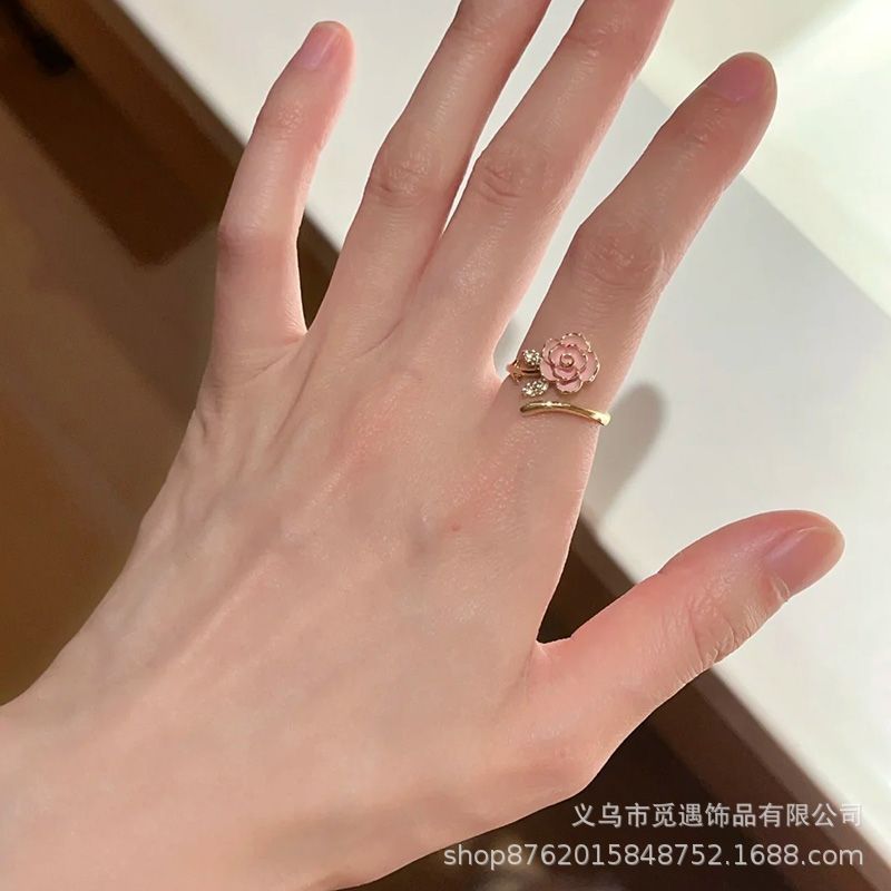 Wholesale Sweet Butterfly Flower Series Stacked Ring