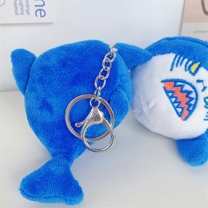 Wholesale Fierce Shark Plush Pendant Keychain
