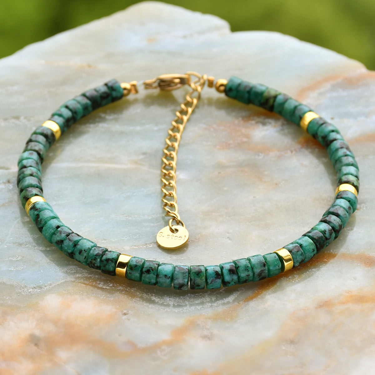 Wholesale Dopamine Natural Stone Beaded Bracelet