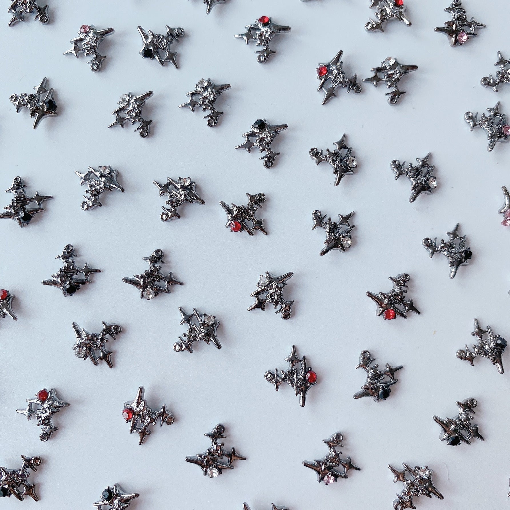 Wholesale 5PCS/Pack Cool Star Manicure Cloth Spirit Dark Alloy Decoration