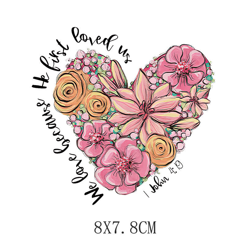 Wholesale Valentine' s Day heat transfer print  UV DTF Ready to Press Transfers Wraps