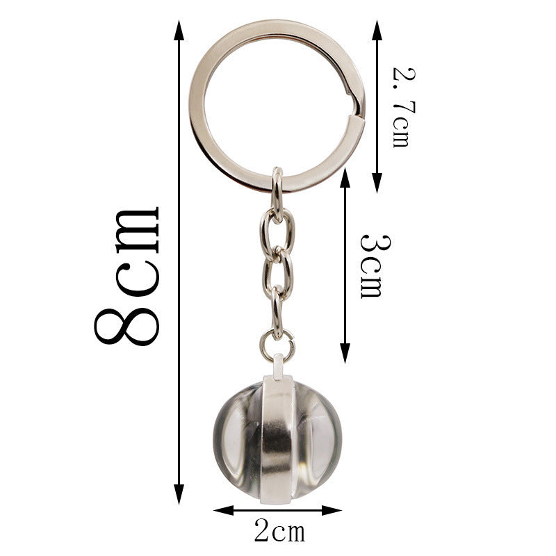 Wholesale Care Breast Cancer Vermicelli with Zinc Alloy Key Chain