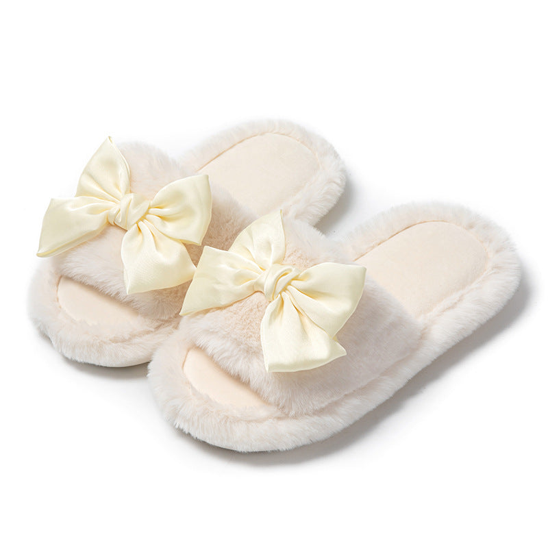 Wholesale 20pcs Open Cotton Home Girl Plush Indoor Slippers