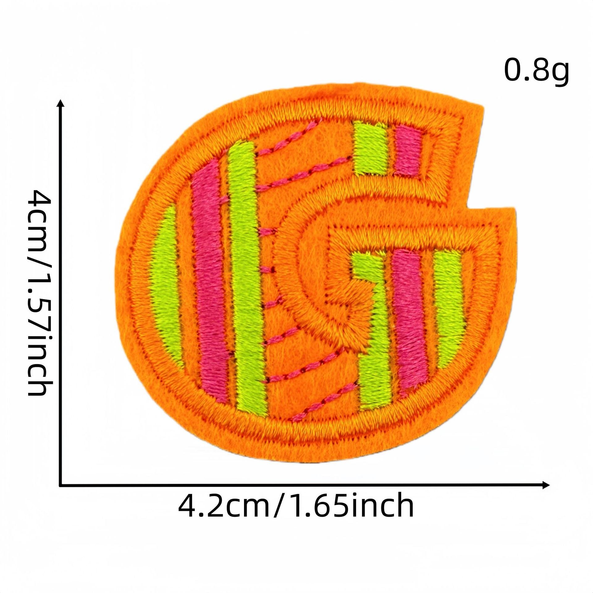 Wholesale Polyester Cartoon Alphabet Embroidery Patches Iron On DIY Clothing Bag Accessory
