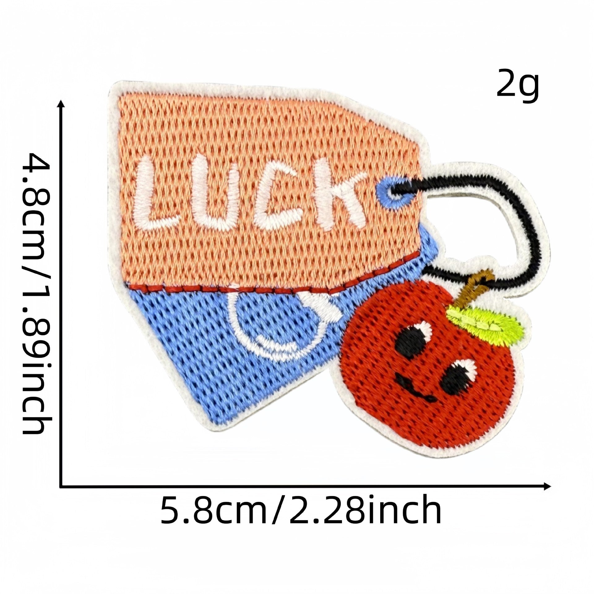 Wholesale Cute red apple cartoon embroidery DIY patches
