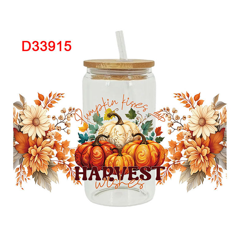 WholesaleWestern Wind Bullhead   16oz Cup UV DTF Wraps