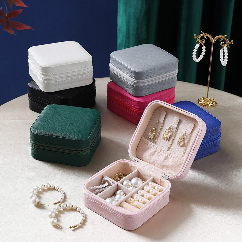 Wholesale Jewelry box with flip cover for ring and earring storage
