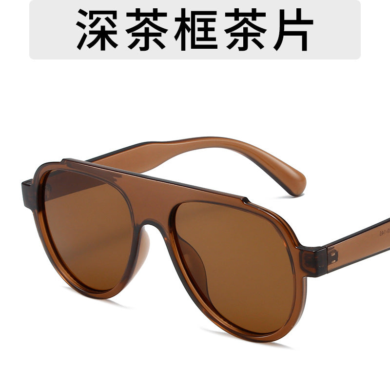 Wholesale Large frame leopard print sunglasses